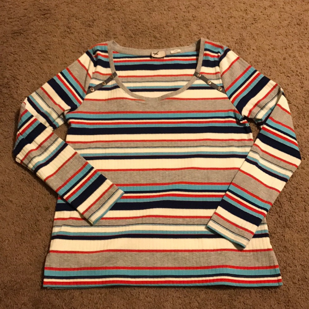 Anthropologie striped knit top